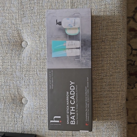 BATHROOM BATH CADDY EASY STORAGE FOR SOAPS, TOOTHPASTE, AND MORE - Picture 1 of 6